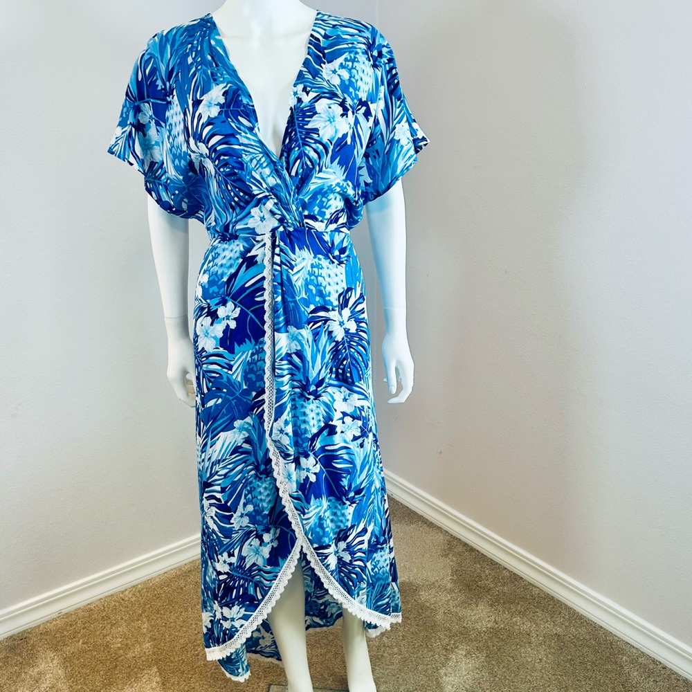 America and beyond tropical maxi Dress size XL